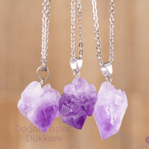 Ametist Taşı Kolye Model 2
