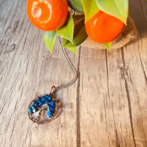 Lapis Lazuli Yaşam Ağacı Kolye