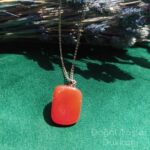 Akik taşı kolye yuvarlak