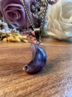 Doğal Ametist Kolye Ay Modeli Doğal Ametist Kolye Ay Modeli