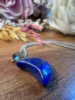 Lapis Lazuli Kolye Ay Modeli