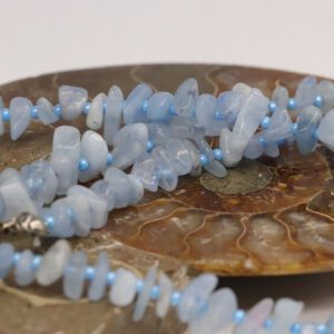 Kırık Doğal Taş Akuamarin Bileklik